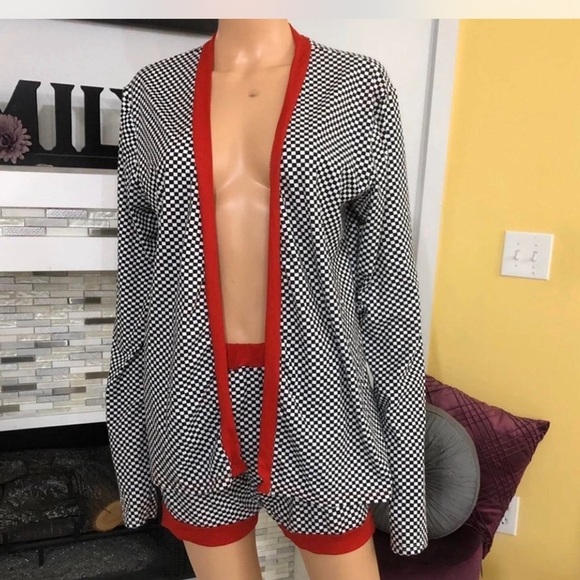 NWT True Rock gingham 2pc short set XXL - Picture 1 of 4